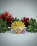 Sunrise Shell and Opal Cuff Bracelet